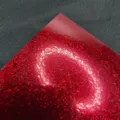 Red glitter paper sheet for crafts, fine shimmer packaging paper and floral backing card stock. - Burgundy