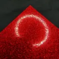 Red glitter paper sheet for crafts DIY badge backing material 130g specialty paper - Bright Red