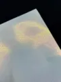 Holographic special backing paper for metal badges, double flash glitter craft paper variant. - Large Grid