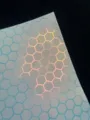 Holographic honeycomb specialty paper 128g laser glitter backing paper for metal badges crafts. - Honeycomb