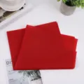 Red tissue paper detail showing thin texture and vibrant color for gift wrapping and flower packing. - 17g Red