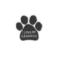 Cute dog paw enamel pin metal brooch badge for pet lovers and animal fans wonderful gift - C1619-1 Paw Brooch (I LOVE MY GRANDOG)