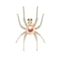 Schicke Vintage Spinnen Perlen Brosche, elegante Kristall Insekten Anstecknadel für Mäntel. - Regulärer Stil (K1039)