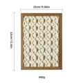 Tableau suspendu en fil de coton tissé de style nordique avec cadre en bois déco bureau 23x32cm - Style 1
