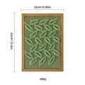 Suspension Murale Macramé Coton Tissé Style Nordique Cadre en Bois Art 23x32cm - Style 4