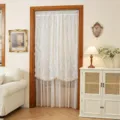 French style double layer lace door curtain with beaded fringe for home decor room partition. - Phoenix Tail (Width 100, Suitable for 80-100 Wide Door Openings, Rod Not Included)