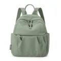 Green nylon mini backpack variant, casual travel daypack for women and daily use styles. - 22*12*26 / Pale Green