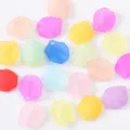 Perline acriliche opache a forma di petalo colorato ciondoli gioielli fai da te fatti. - colori misti casuali