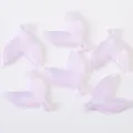 Light purple acrylic mermaid tail charms for DIY jewelry making, cute craft pendants. - 50g Approx. 40 Pcs / Purple
