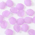 Perline viola opache a forma di petalo di fiore per creazione di gioielli artigianali fai da te. - Viola