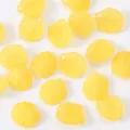 Perline di petali smerigliati gialli componenti fai da te per creazione di gioielli - Giallo Oro