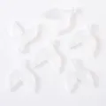 Acrylic iridescent mermaid tail charms for DIY jewelry making, handmade bracelets and keychains. - 50g Approx. 40 Pcs / White