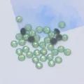 Light green opal glass rhinestones flatback crystals for DIY wedding dress clothing decoration. - SS3 (Approx. 1440 Pcs) / Emerald Green Opal