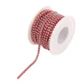 Red rhinestone cup chain roll for DIY phone case apparel decoration and crafts accessories - 4# 1.5 mm, 0.9 m (1 Yard) / Red Base Clear Rhinestones