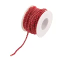 Red rhinestone cup chain trim spool for DIY phone case crafting, sparkly glass crystal yard chain. - 4# 1.5 mm, 0.9 m (1 Yard) / Red Base Red Rhinestones