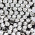 White clear flatback rhinestones for nail art DIY crystal diamonds with dazzling shine - SS6 Approx. 1440 Pcs / White