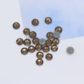 Καφέ επίπεδα γυάλινα στρας hotfix κρύσταλλοι για χειροτεχνίες ρούχα παπούτσια - ss3 Περίπου 1440 Τεμάχια/Πακέτο / Καπνιστό Κίτρινο