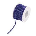 Dark blue rhinestone cup chain spool for DIY phone case decoration and craft projects. - Royal Blue Rhinestones with Royal Blue Base
