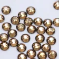 Sparkling glass flatback rhinestones for stunning DIY nail art and phone case decoration. - SS6 2mm, Approx. 1440 Pcs / Smoky Yellow