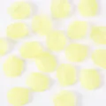 Perline sfuse di petali di camelia gialla smerigliata ciondoli artigianali per gioielli fai da te. - giallo limone