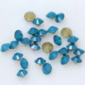 Strass Di Vetro A Punta Blu-Verde Cristallo DIY Unghie Arte Artigianato Pacchetto - Opalite Blu