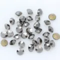 Dark grey glass rhinestones flatback round crystals for nail art phone case DIY decoration. - ss38 8mm 36颗 / Mineral Gray