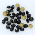 Large pointed back round crystal rhinestones for nail art DIY phone case decoration shine brightly - ss27 6mm 36颗 / Black