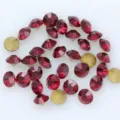Red pointed back glass crystal rhinestones bulk for DIY phone case nail art decors - SS30 6.5mm 36 pcs / Dark Red