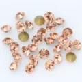 Sparkling pointed-back glass rhinestones for nail art, phone case DIY, and crafts decor. - ss38 8mm 36颗 / Champagne