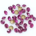 Sparkling fuchsia pointed bottom glass rhinestones for DIY nail art and phone case decoration. - ss27 6mm 36颗 / Fuschia