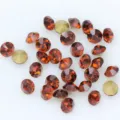 Large pointed back round glass rhinestones for nail art phone case DIY crafts super sparkly. - ss27 6mm 36颗 / Smoky Yellow