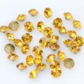Large pointed bottom crystal rhinestones yellow glass diamonds for DIY nail art and phone case. - ss27 6mm 36颗 / Golden Yellow