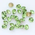 Large pointed back green glass rhinestones for nail art, phone case DIY and crystal decoration. - ss27 6mm 36颗 / Light Green