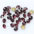 Large pointed-back round glass crystal rhinestones for DIY nail art and phone case decor. - ss27 6mm 36颗 / Deep purple