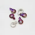 Colorful arrow glass crystal rhinestone nail art DIY jewelry decoration charms 20pcs - 6x10mm 20 Pcs / Red Flame
