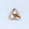 Strass de nail art en cristal triangle dos pointé gemme bricolage manucure pièces - 10mm (Lot de 20) / Champagne Doré