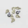 Iridescent arrow crystal rhinestones for stunning nail art and DIY apparel decoration. - 6x10mm 20 Pcs / Ore Gold
