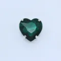 Dunkelgrüner Herzform Strass Kralle Diamant DIY Nähen Bekleidung Kristall Edelstein Variante - Pfauengrün