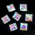 Tetragona krystallina strass gyalina lampera gia diakosmisi rouhon kai papoutsion kala - 8mm - 20 Τεμάχια/Συσκευασία / Λευκό AB