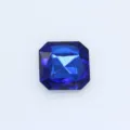 Square rounded blue glass rhinestone for nail art and clothing decoration, multi-cut gem. - 23mm (6 Pieces/Pack) / Dark Blue