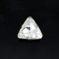 Dreieck Glas zum Aufnähen Strasskristall Metall Krallensockel für DIY Kleidung Dekoration - Weiß