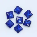Tetragona Mple Strass Kristallou, Diamantia Gialiou gia Roycha Papoytsia Diakosmisi - Σκούρο μπλε