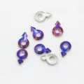 Irisierende pfeilförmige Glas-Strasssteine für Nageldesign und DIY-Kleidungsdekoration. - 6x10mm 20 Stk / Lila
