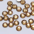 SS34 champagne glass flatback rhinestones for DIY nail art and phone case decoration. - SS6 2mm, Approx. 1440 Pcs / Crystal Yellow