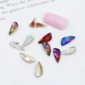 Piedras de estrás para uñas de alas de ángel cristales de circonita brillante. - Multicolor