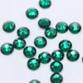 Green flatback glass rhinestones for DIY phone case nail art accessories sparkly. - SS6 2mm, Approx. 1440 Pcs / Dark Green