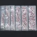 Set di strass per unghie in sacchetti multipli, cristalli piatti e brillanti per nail art. - Opale Rosa