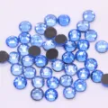 Estrases de cristal azul gemas planas para manualidades arte deunas decoracion de ropa. - ss6 (Aprox. 1440 Pzs) / Azul claro