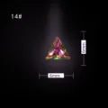 Strass de uña triangular 6x6mm 14# cristal aurora rosa para decoración 3D brillante. - Estilo Triángulo 14#