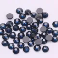 Elegantes diamantes de imitación de cristal azul oscuro para decoración de uñas y ropa. - ss6 (Aprox. 1440 Pzs) / Azul tinta